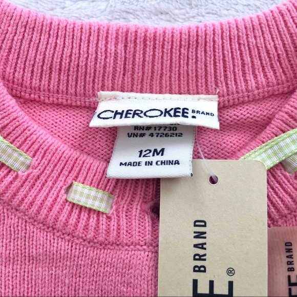 Baby Girls Fall Cherokee Pink Cardigan (12M) NWT - Picture 4 of 5